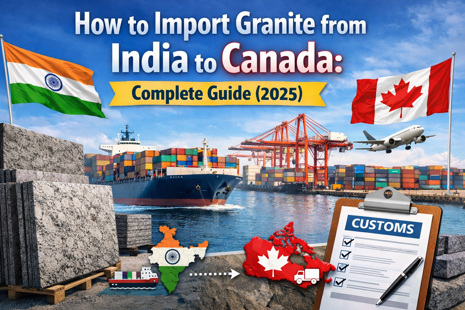 How to Import Granite from India to Canada: Complete Guide (2025)